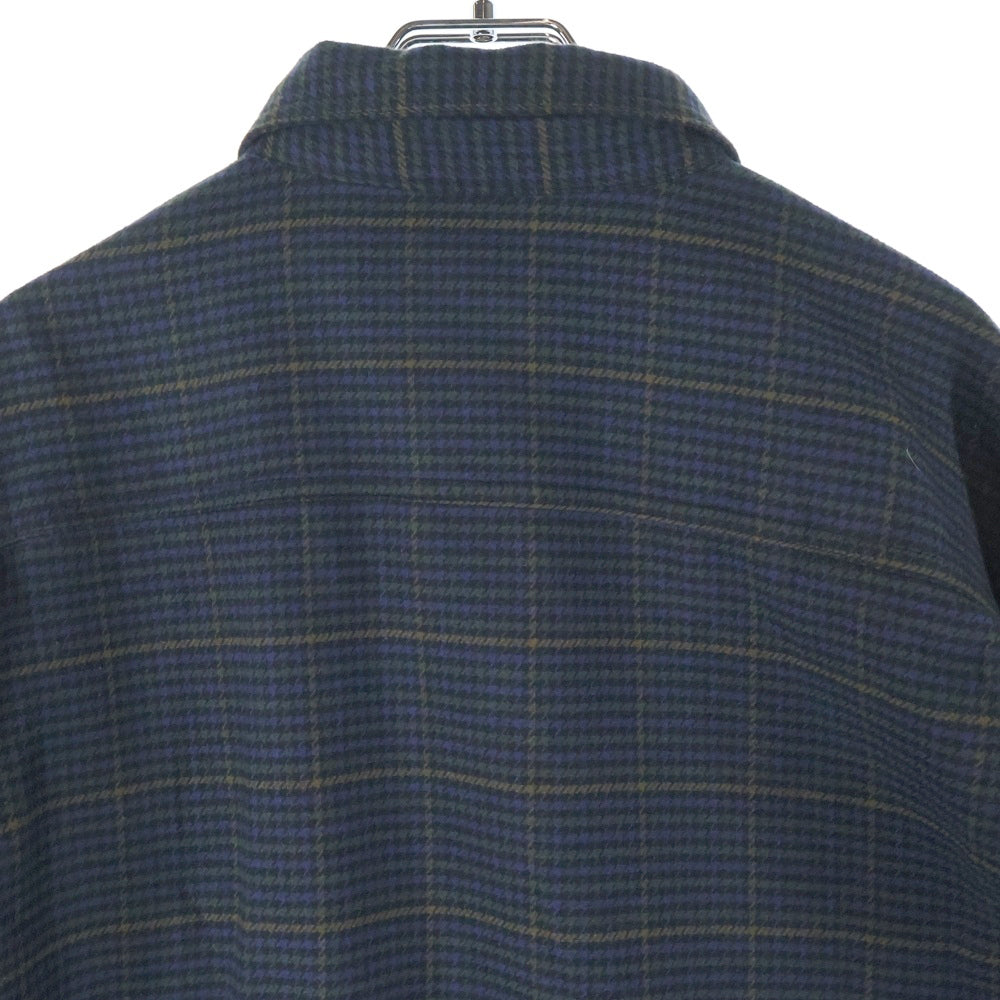 WTAPS(ダブルタップス) 24AW DECK/LS/COTTON.TWILL.TEXTILE テキスタイル ツイル 長袖シャツ ロングスリーブ ネイビー 242WVDT-SHM03