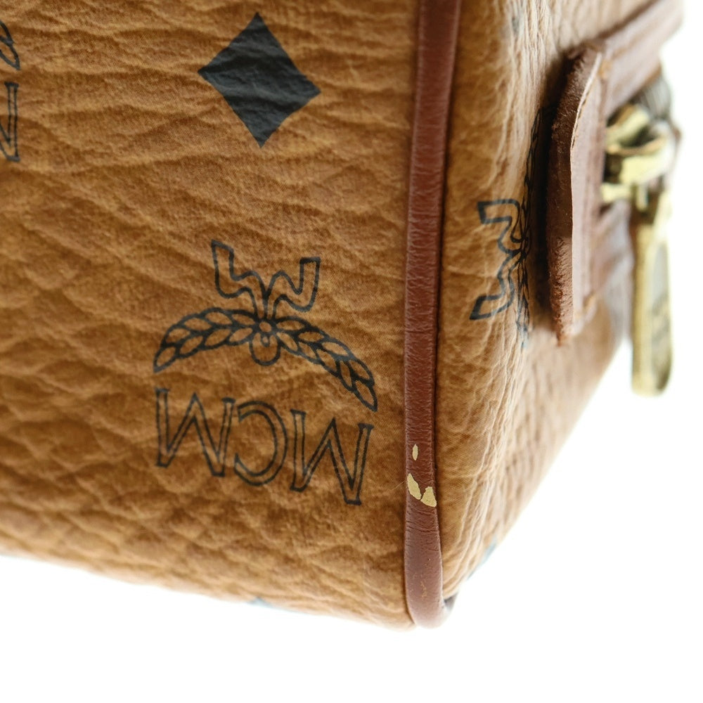 MCM(エム シー エム) 2WAY ミニボストン ショルダーバッグ ブラウン B7558 レディース