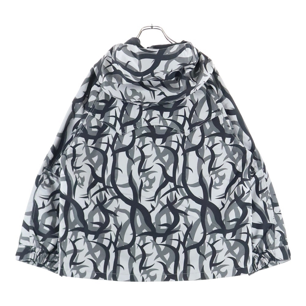 A BATHING APE(アベイシングエイプ) ×NEIGHBORHOOD TRIAL CAMO SNOWBOARD ネイバーフッド JACKET トライバル カモ フーデットジャケット ブルゾン グレー 001LJK731906C