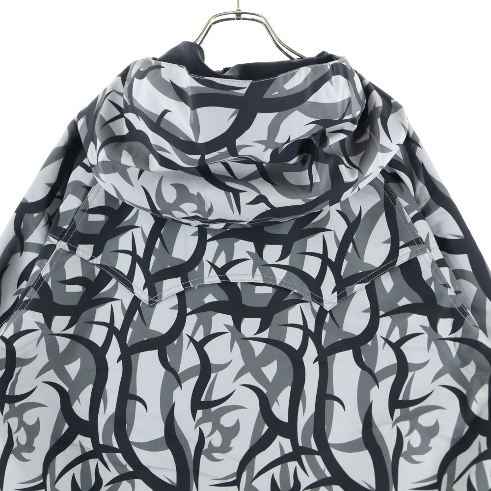 A BATHING APE(アベイシングエイプ) ×NEIGHBORHOOD TRIAL CAMO SNOWBOARD ネイバーフッド JACKET トライバル カモ フーデットジャケット ブルゾン グレー 001LJK731906C