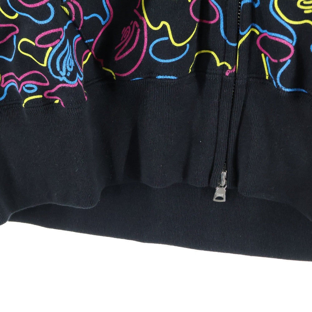 A BATHING APE(アベイシングエイプ) NEON CAMO SHARK FULL ZIP HOODIE ネオンカモシャーク ジップアップパーカー フーディー マルチカラー 001ZPL302004L