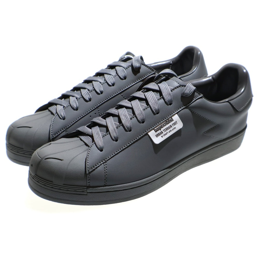 A BATHING APE(アベイシングエイプ) ×NEIGHBORHOOD SKULL SHOES ネイバーフッド ローカットスニーカー グレー US9/27.0cm 242NOAPNーFW01S