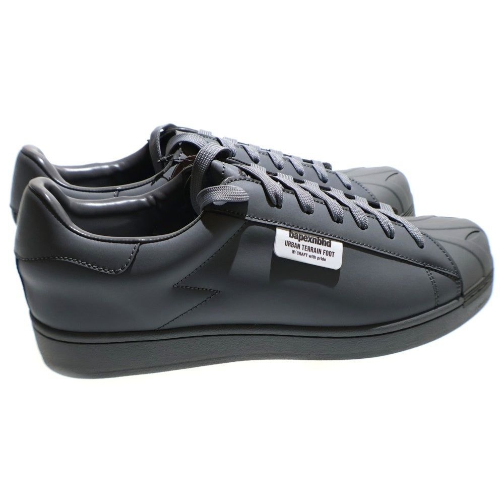 A BATHING APE(アベイシングエイプ) ×NEIGHBORHOOD SKULL SHOES ネイバーフッド ローカットスニーカー グレー US9/27.0cm 242NOAPNーFW01S