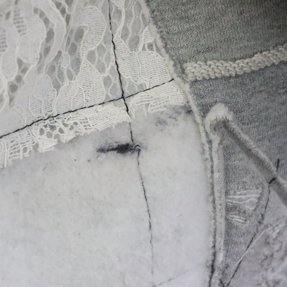 WHO DECIDES WAR(フーディサイズウォー) ATOM PULLOVER アトムプルオーバーパーカー グレー/ホワイト