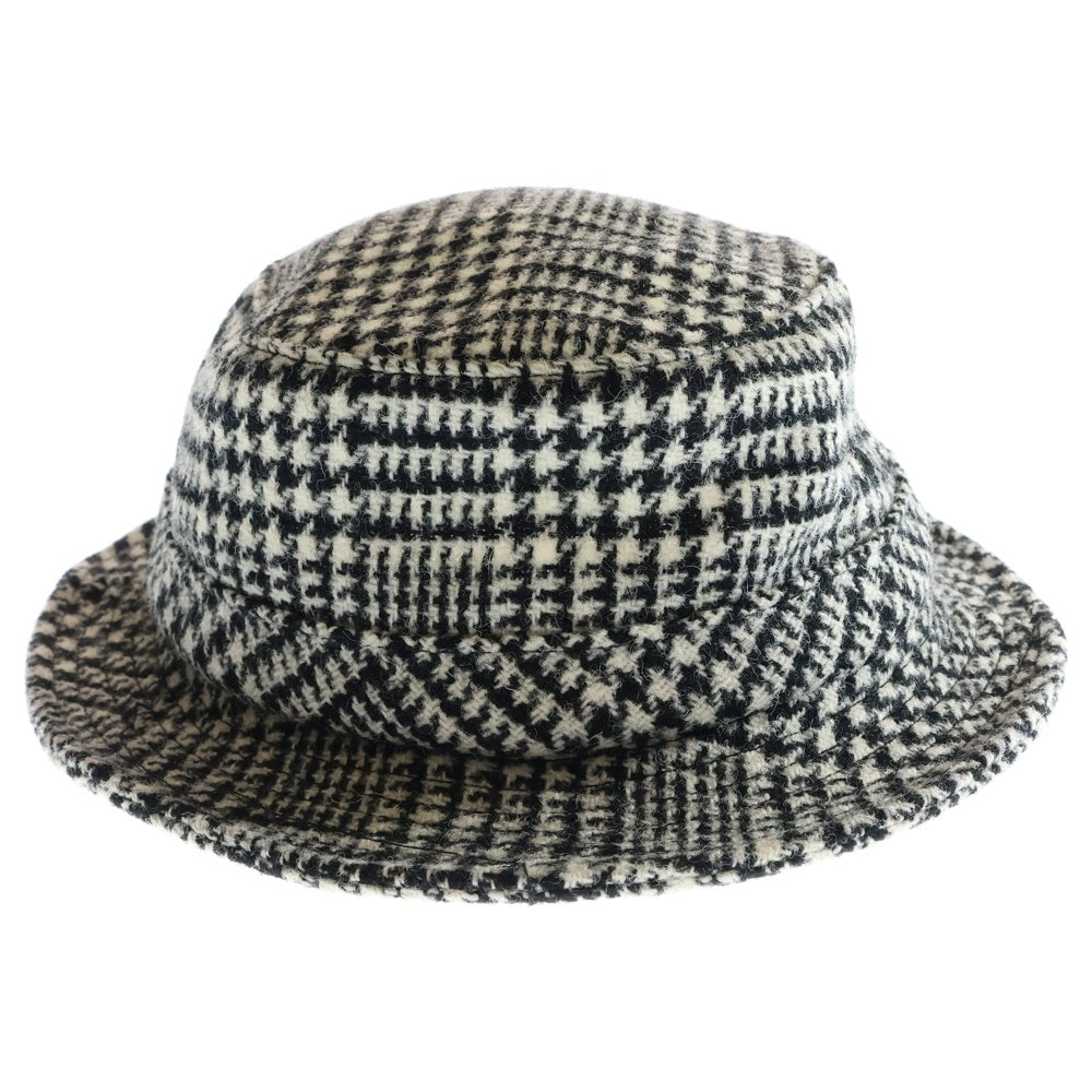 SUPREME(シュプリーム) 21AW × Harris Tweed Classic Logo Crusher Hat ハリスツイード クラシックロゴ クラッシャーハット 帽子 ホワイト/ブラック