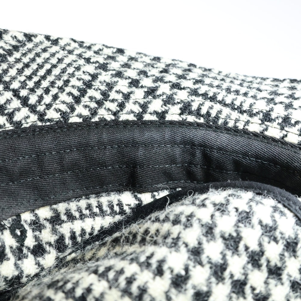 SUPREME(シュプリーム) 21AW × Harris Tweed Classic Logo Crusher Hat ハリスツイード クラシックロゴ クラッシャーハット 帽子 ホワイト/ブラック