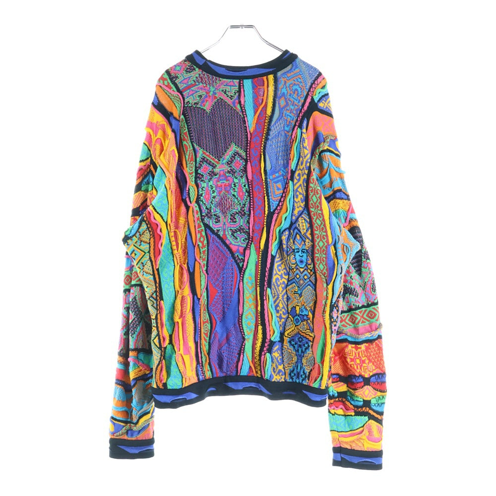 COOGI(クージー) 90S 3D 編込 コットン 長袖ニットセーター マルチ