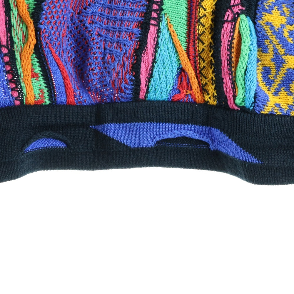 COOGI(クージー) 90S 3D 編込 コットン 長袖ニットセーター マルチ