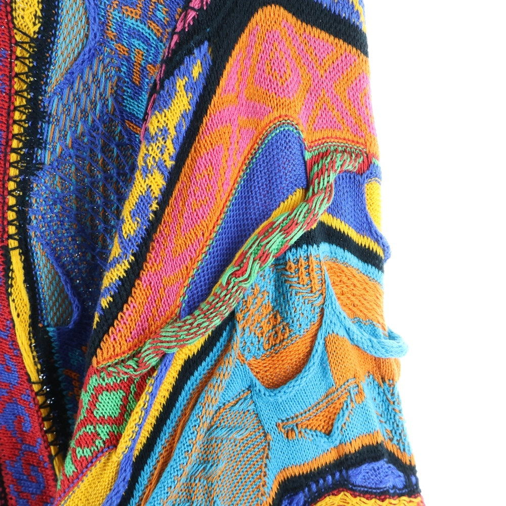 COOGI(クージー) 90S 3D 編込 コットン 長袖ニットセーター マルチ