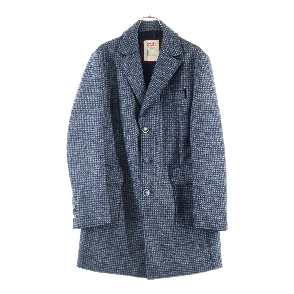 BOB(ボブ) チェック柄 テーラードジャケット ネイビー 072791631-0004