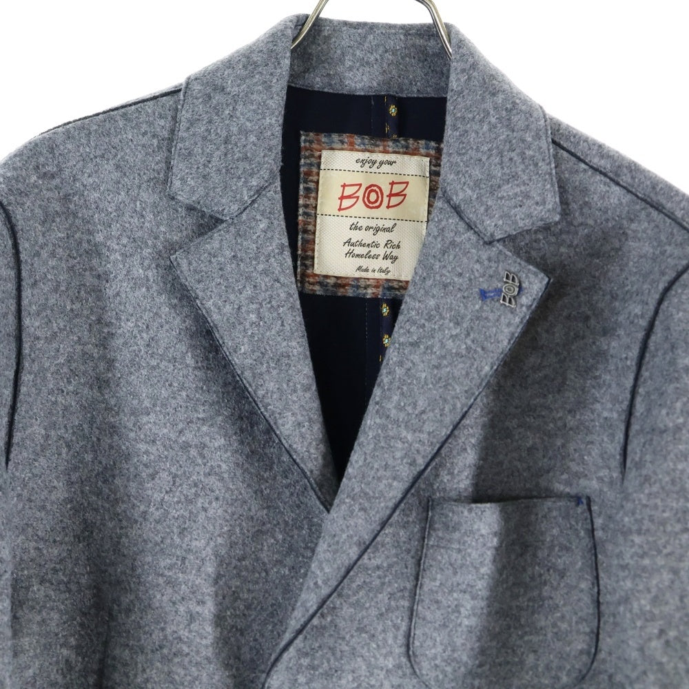 BOB(ボブ) ボンディング テーラードジャケット グレー 031751029-0038