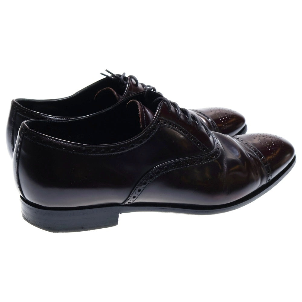 PRADA(プラダ) オックスフォード ウィングチップ レザー ドレスシューズ ブラウン 2EB055