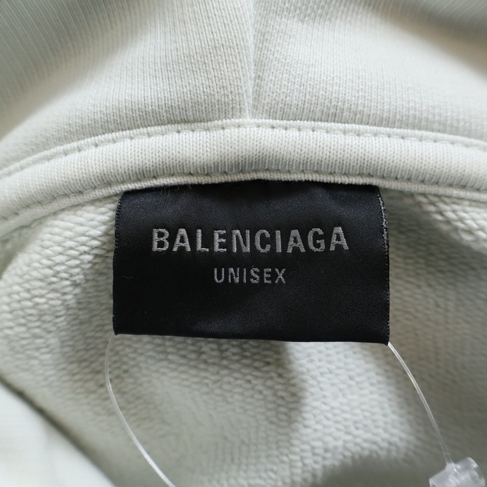 BALENCIAGA(バレンシアガ) 24SS Graffiti Zip Up Hoodie 770939 TQVK1 グラフィティ ダメージ加工 ジップアップスウェット フーディー ホワイト