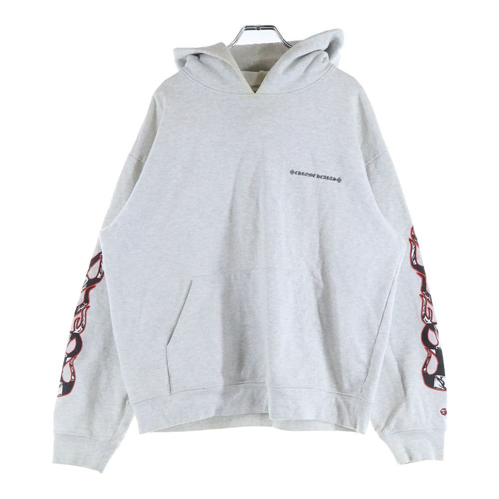 CHROME HEARTS(クロムハーツ) 21SS × MATTY BOY PPO BRAIN HD PLVR マッティボーイ ブレインプルオーバーフーディ パーカー グレー