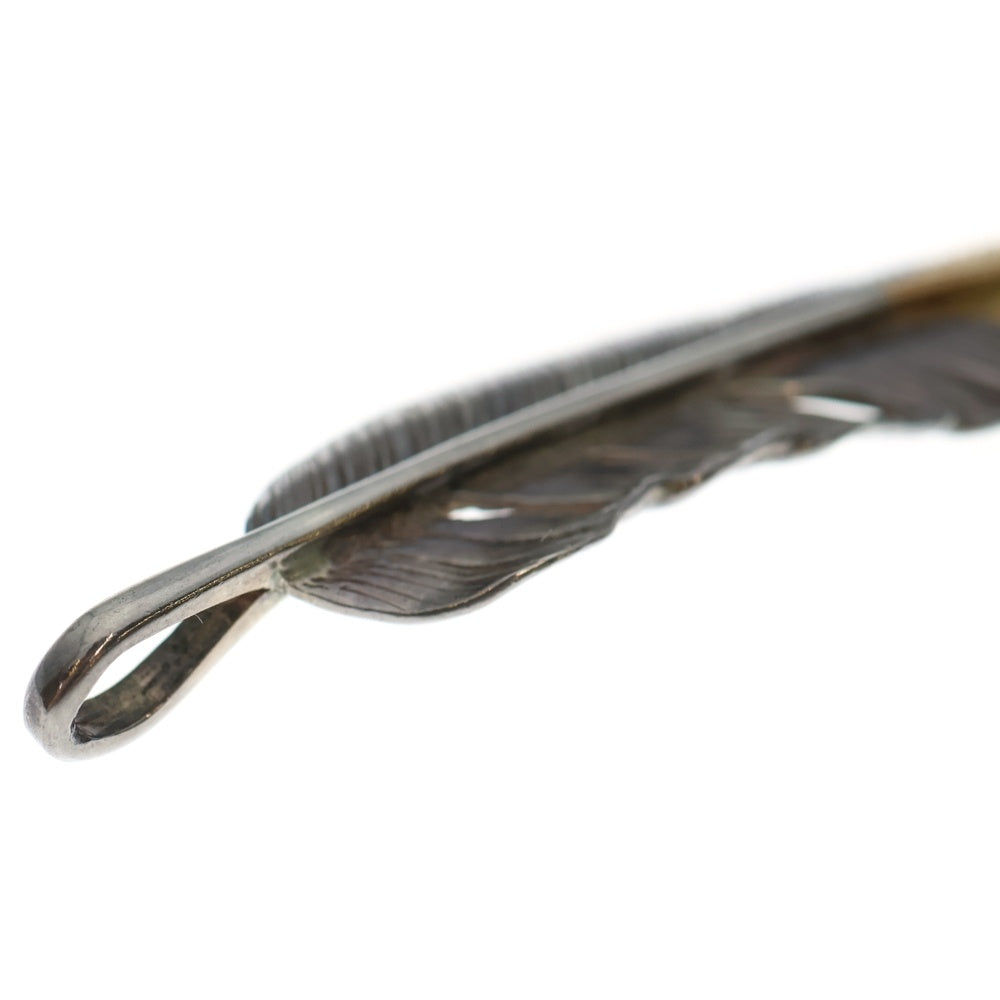 goro's(ゴローズ) 【現行】先金特大フェザー 右向き ペンダントトップ シルバー/ゴールド