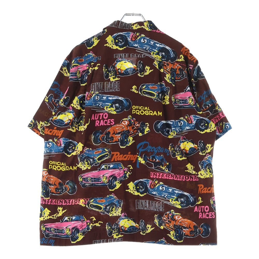 Sacai(サカイ) 25SS Car Race Tropical Print Shirt 25-03653M アロハシャツ 半袖開襟シャツ ブラウン