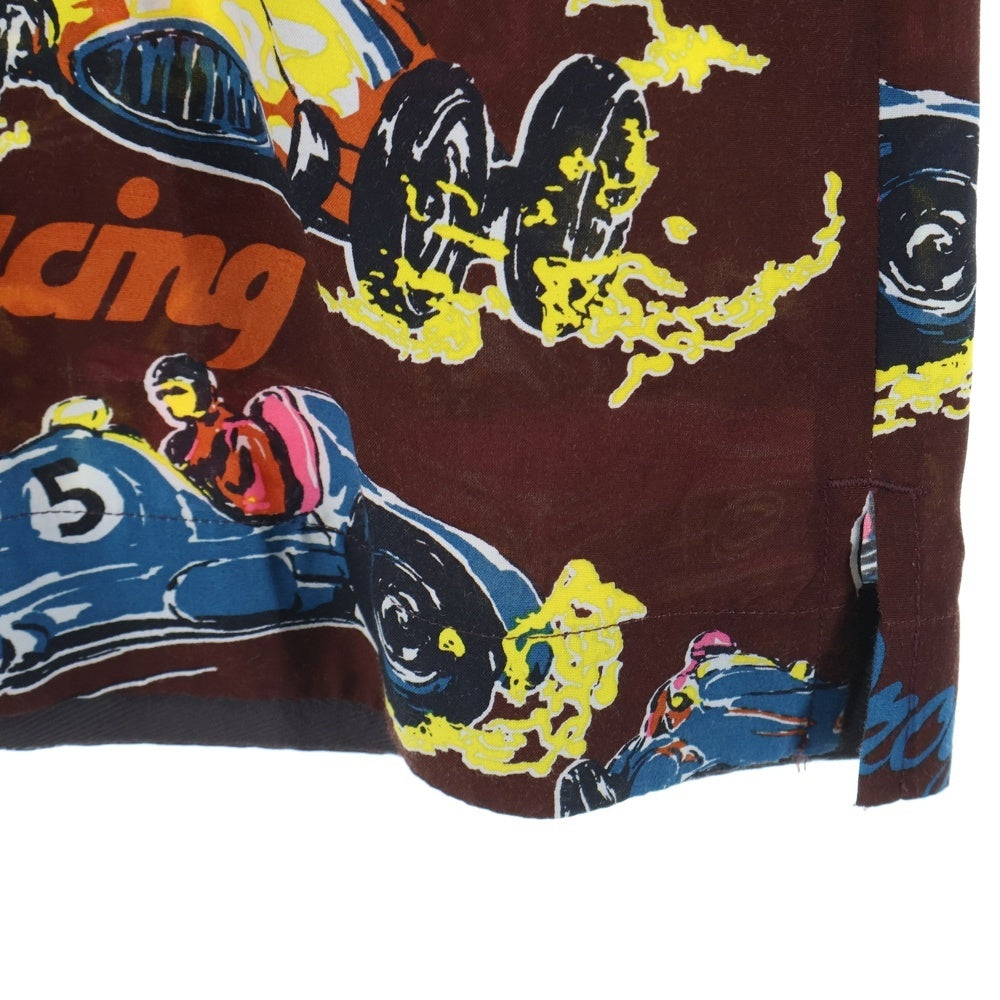 Sacai(サカイ) 25SS Car Race Tropical Print Shirt 25-03653M アロハシャツ 半袖開襟シャツ ブラウン