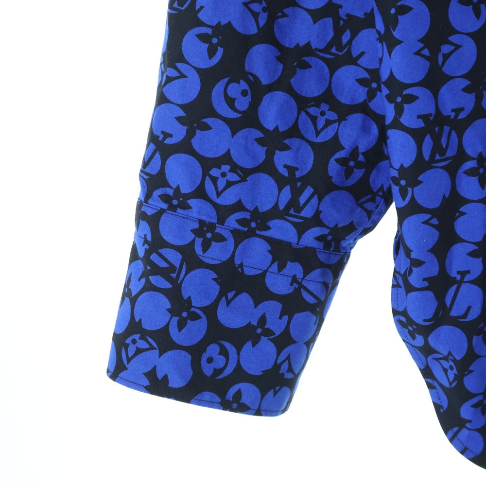 LOUIS VUITTON(ルイヴィトン) 19AW パーフォレーテッドモノグラムパターン 長袖シャツ RM192M ORS HHS20W ネイビー