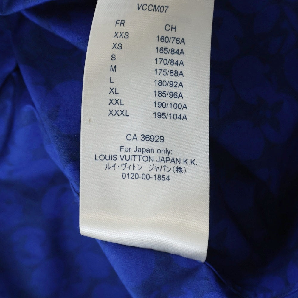 LOUIS VUITTON(ルイヴィトン) 19AW パーフォレーテッドモノグラムパターン 長袖シャツ RM192M ORS HHS20W ネイビー