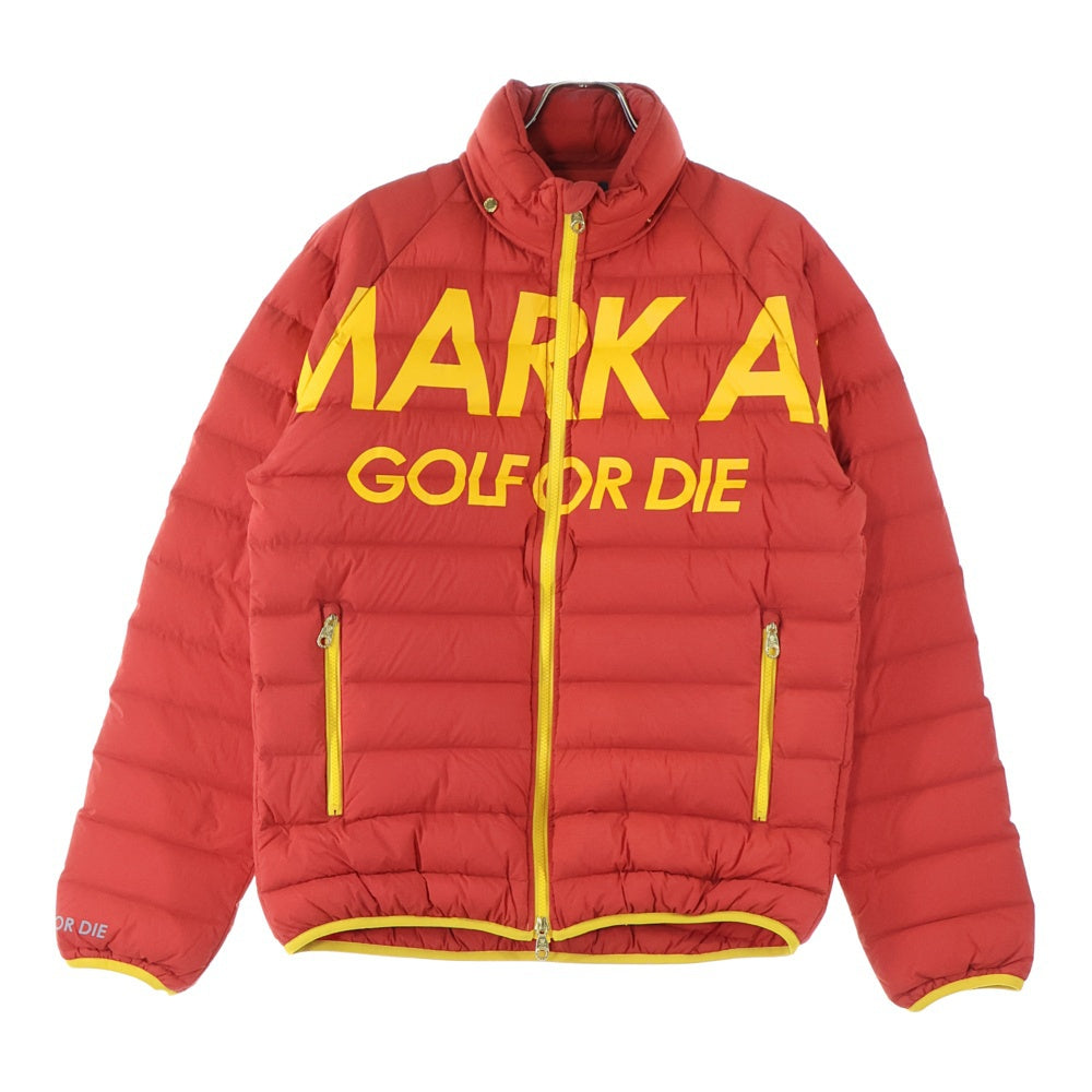 MARK&LONA(マークアンドロナ) ロゴプリント キルティング ダウンジャケット アウター MLM-1C-AD05 レッド