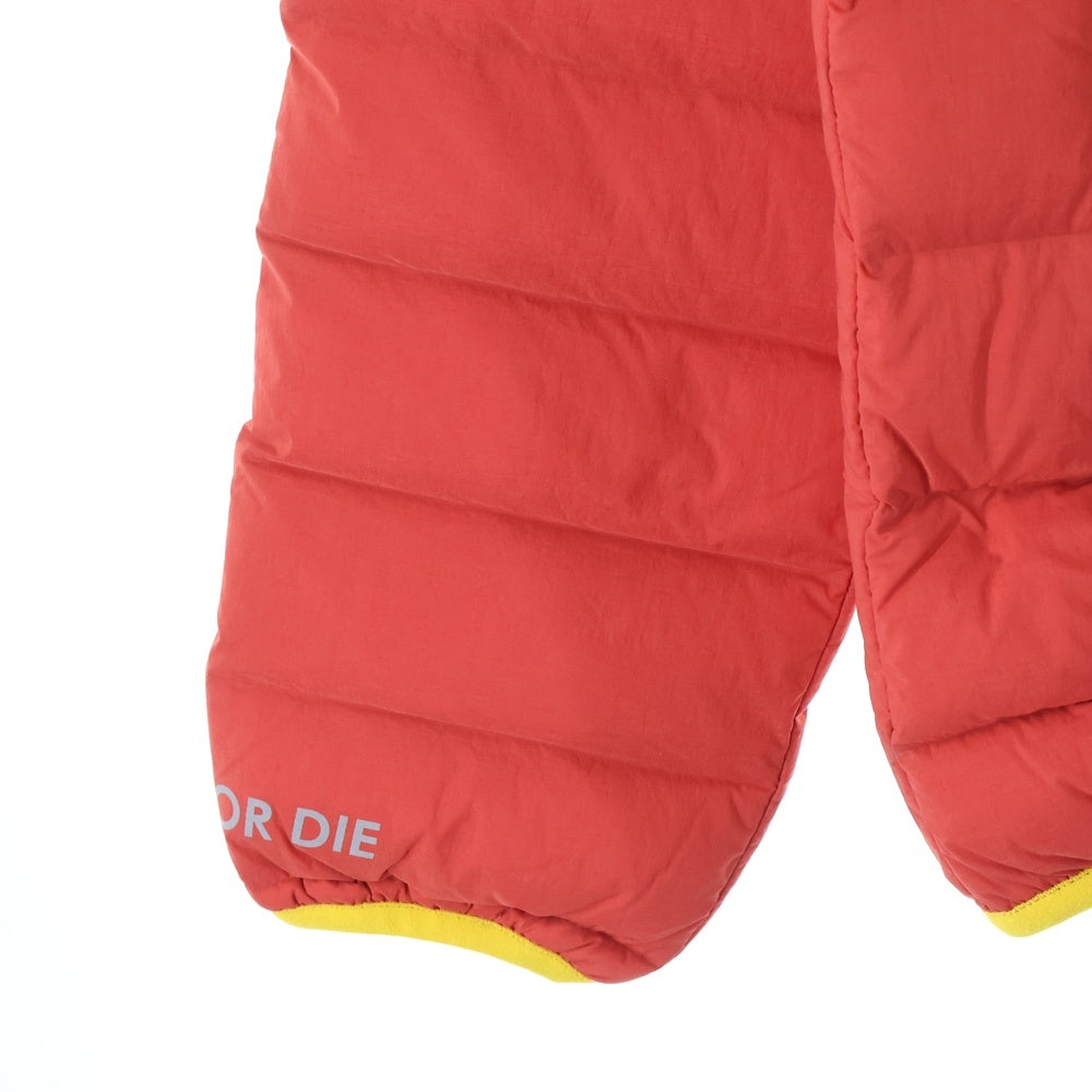 MARK&LONA(マークアンドロナ) ロゴプリント キルティング ダウンジャケット アウター MLM-1C-AD05 レッド