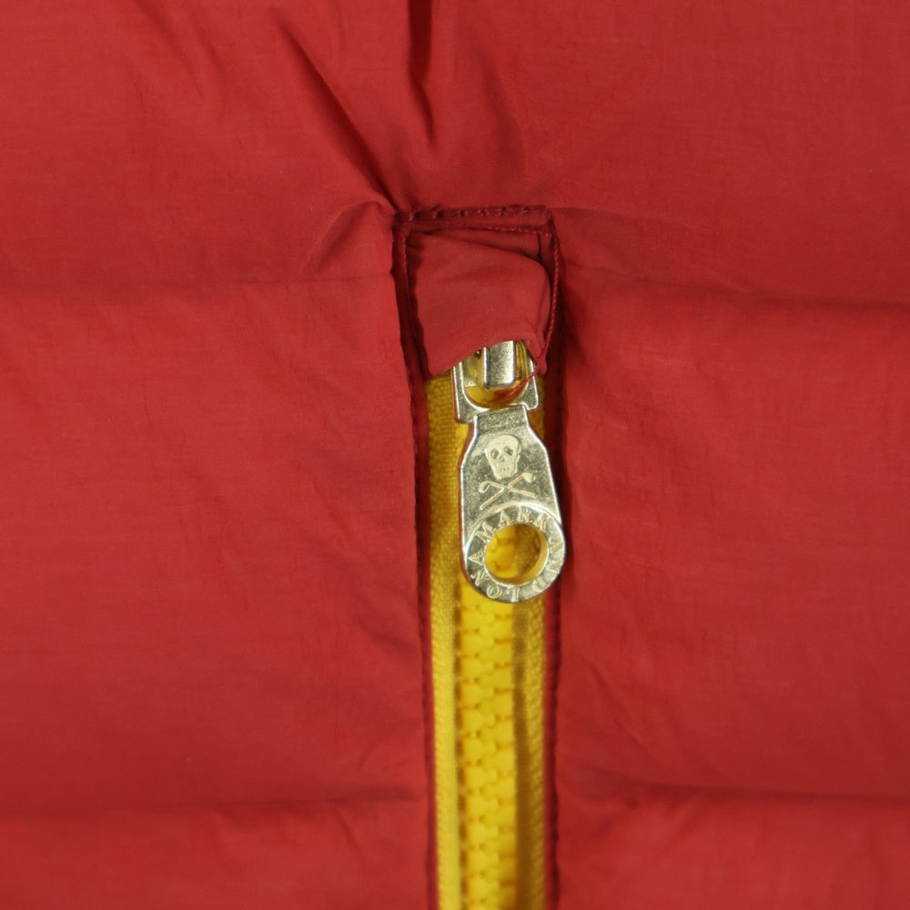 MARK&LONA(マークアンドロナ) ロゴプリント キルティング ダウンジャケット アウター MLM-1C-AD05 レッド