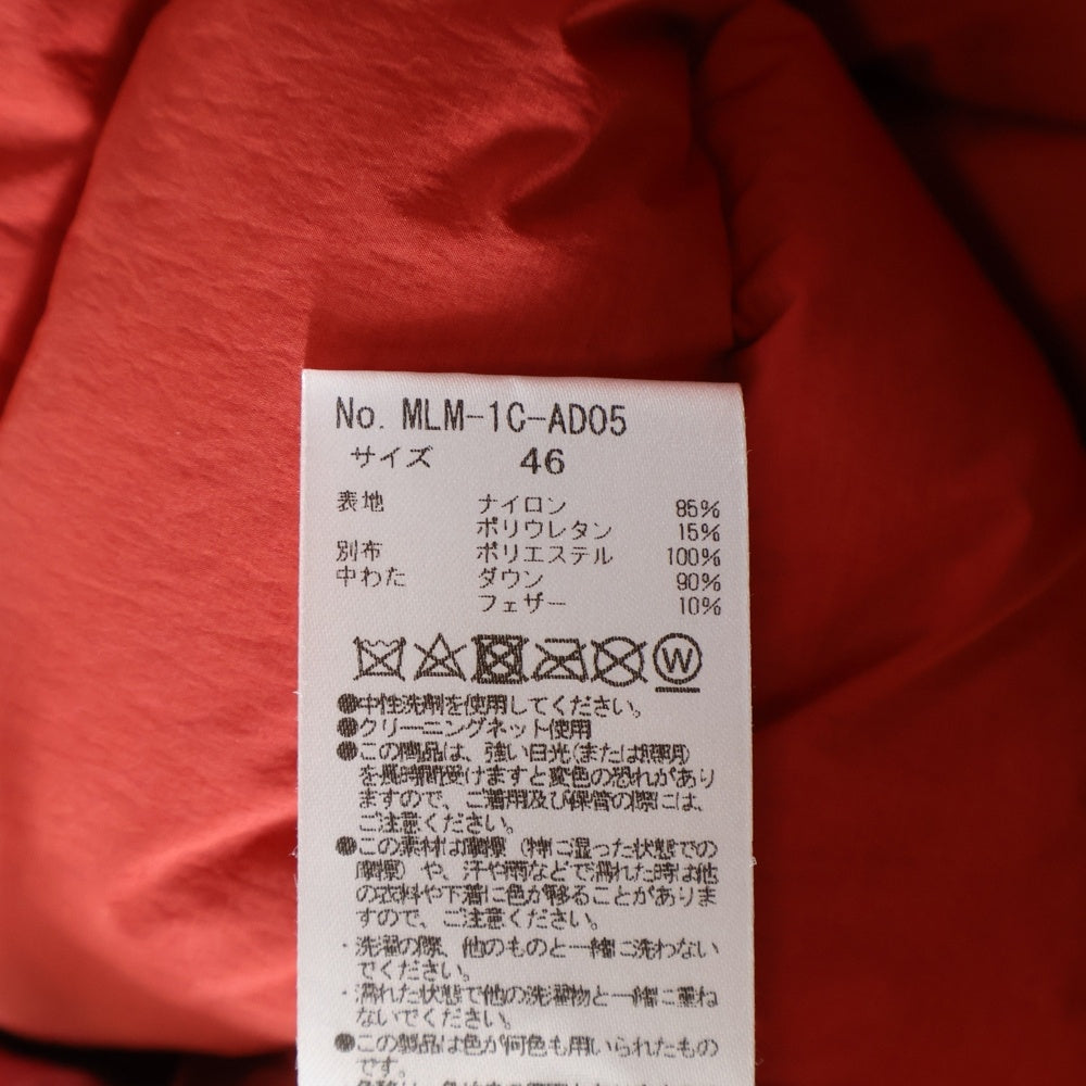 MARK&LONA(マークアンドロナ) ロゴプリント キルティング ダウンジャケット アウター MLM-1C-AD05 レッド