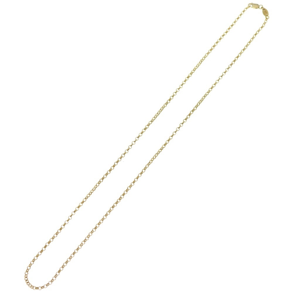 CHROME HEARTS(クロムハーツ) 22K NECKCHAIN R18 ロールチェーンネックレス 18inch ゴールド BCA010