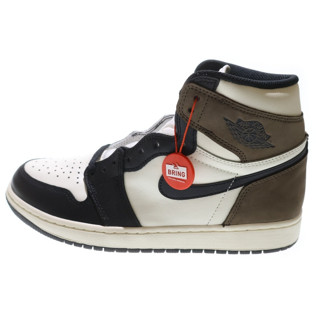 NIKE(ナイキ) AIR JORDAN 1 HIGH OG Dark Mocha エアジョーダンワン ダークモカ ハイカットスニーカー ブラウン/ホワイト US8.5/26.5cm 555088-105