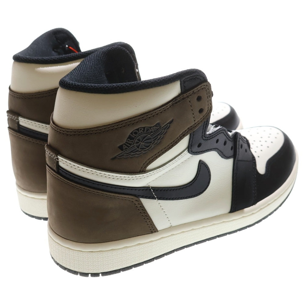 NIKE(ナイキ) AIR JORDAN 1 HIGH OG Dark Mocha エアジョーダンワン ダークモカ ハイカットスニーカー ブラウン/ホワイト US8.5/26.5cm 555088-105