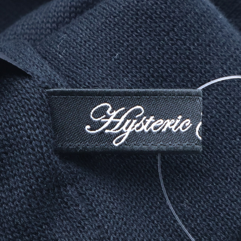 HYSTERIC GLAMOUR(ヒステリックグラマー) TYPE LOGO OVER SIZE BEANIE オーバーサイズビーニー ニット帽 ブラック/ホワイト 01251QH02