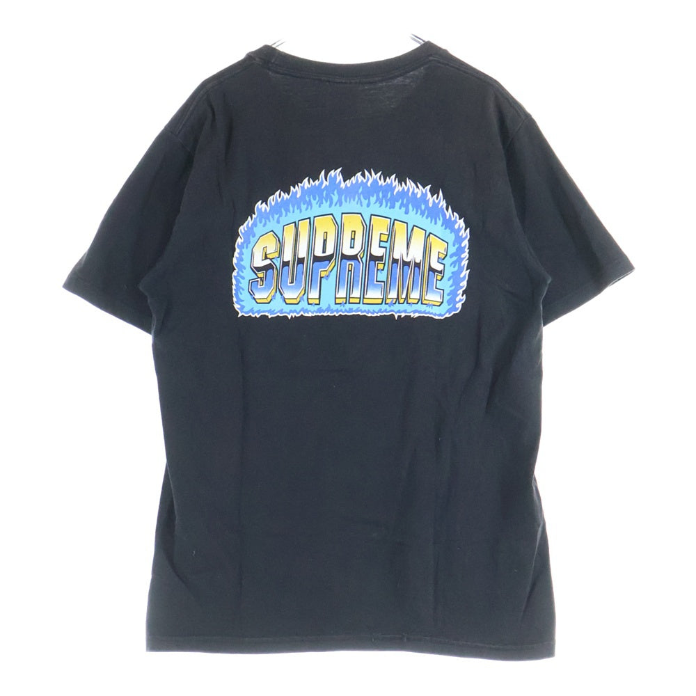 SUPREME(シュプリーム) 20AW Chrome Tee ロゴプリント クルーネック 半袖Tシャツ カットソー ブラック