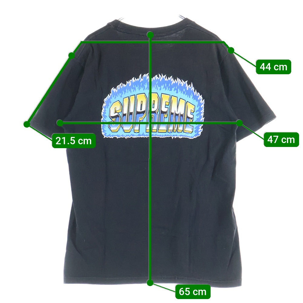 SUPREME(シュプリーム) 20AW Chrome Tee ロゴプリント クルーネック 半袖Tシャツ カットソー ブラック