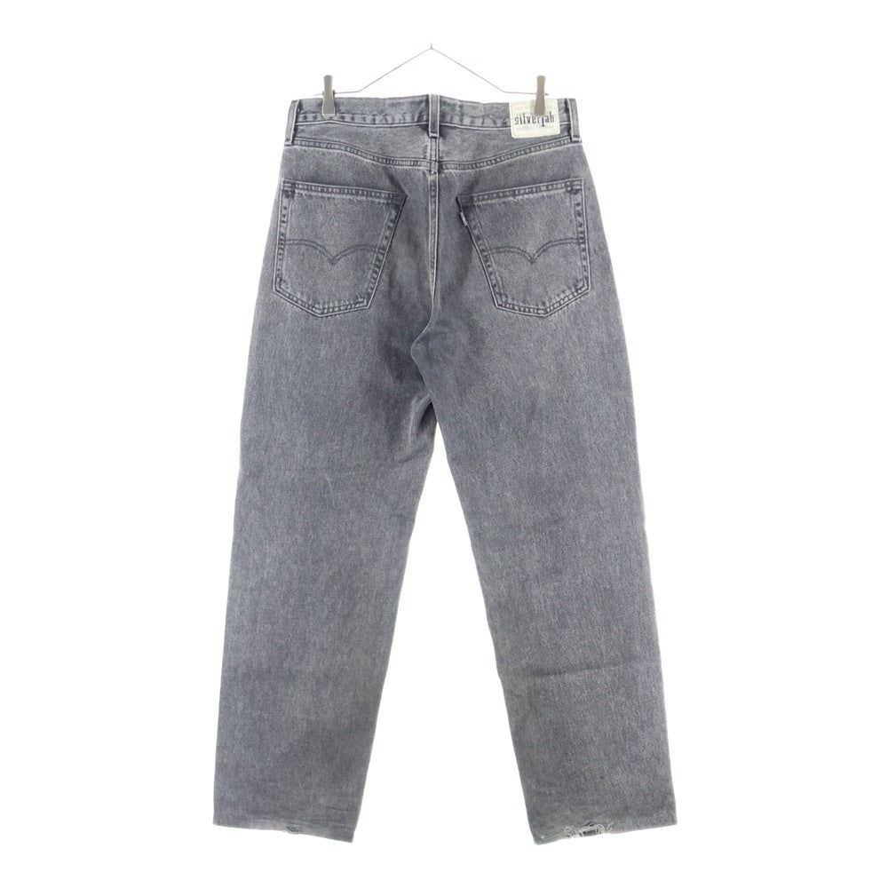 Levi's(リーバイス) SILBERTAB シルバータブ ルーズフィット ジップフライ ストレートデニムパンツ PC9-A3421-0000 ブラック