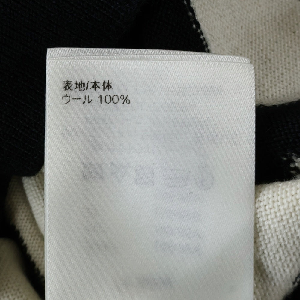 LOUIS VUITTON(ルイヴィトン) 23SS LVアブストラクトハウンドトゥース クルーネックニットセーター RM231M T26 HON34W ブラック/ホワイト