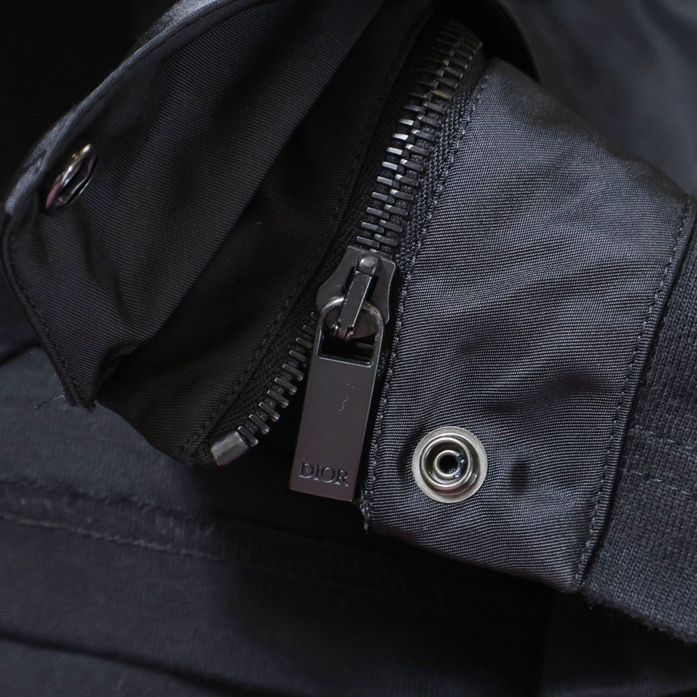 DIOR(ディオール) 21AW × sacai Over Size Cotton Jersey ×サカイ オーバーサイズ ドッキング ロングスリーブTシャツ 長袖カットソー ブラック 213J642A0554