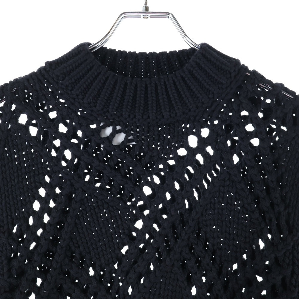 JIL SANDER(ジルサンダー) 25AW Sweaters 編込 ケーブルニットセーター ブラック J03GP0184