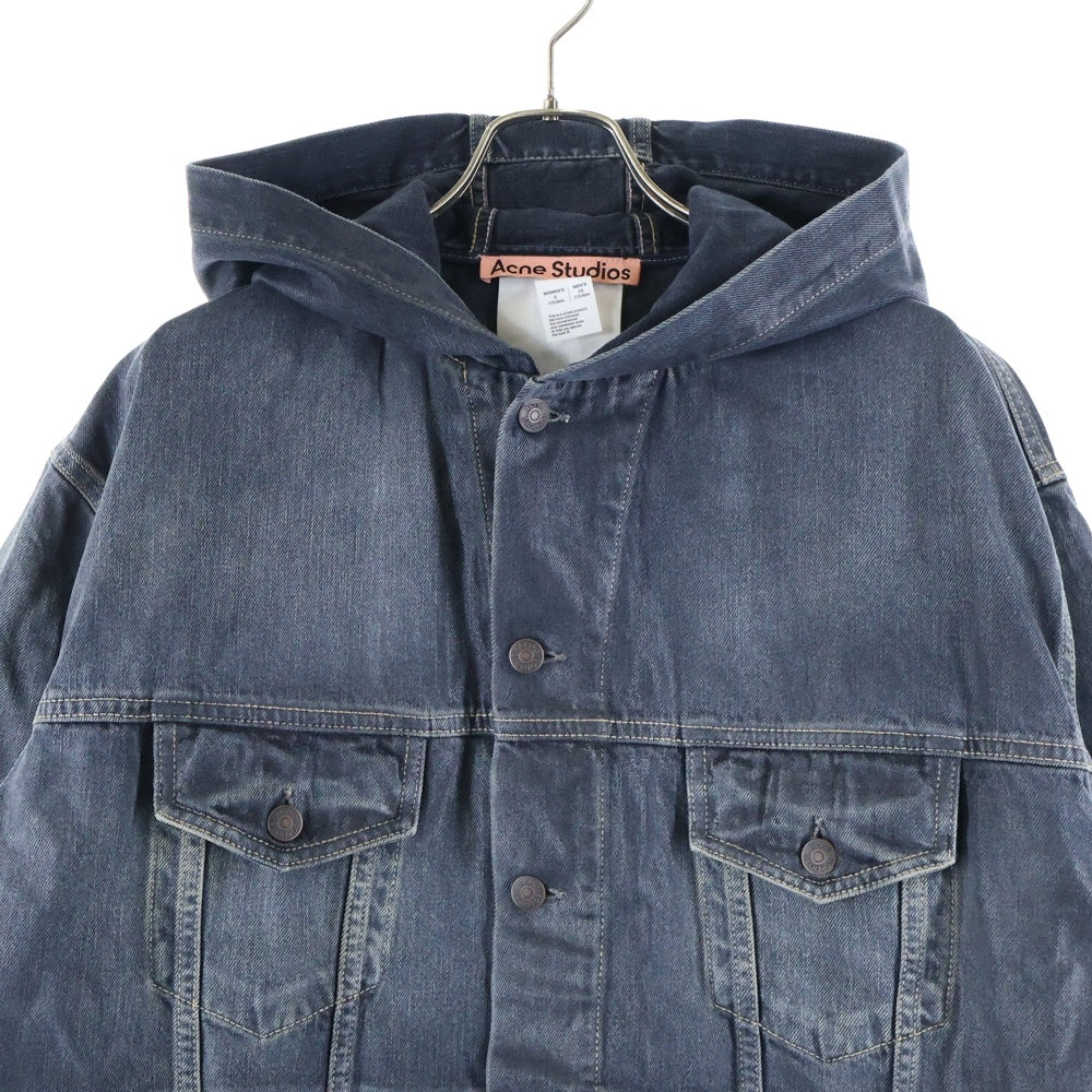 Acne Studios(アクネ ストゥディオズ) HOODED DENIM JACKET フーディー デニムジャケット ブラック FN-UX-OUTW000084