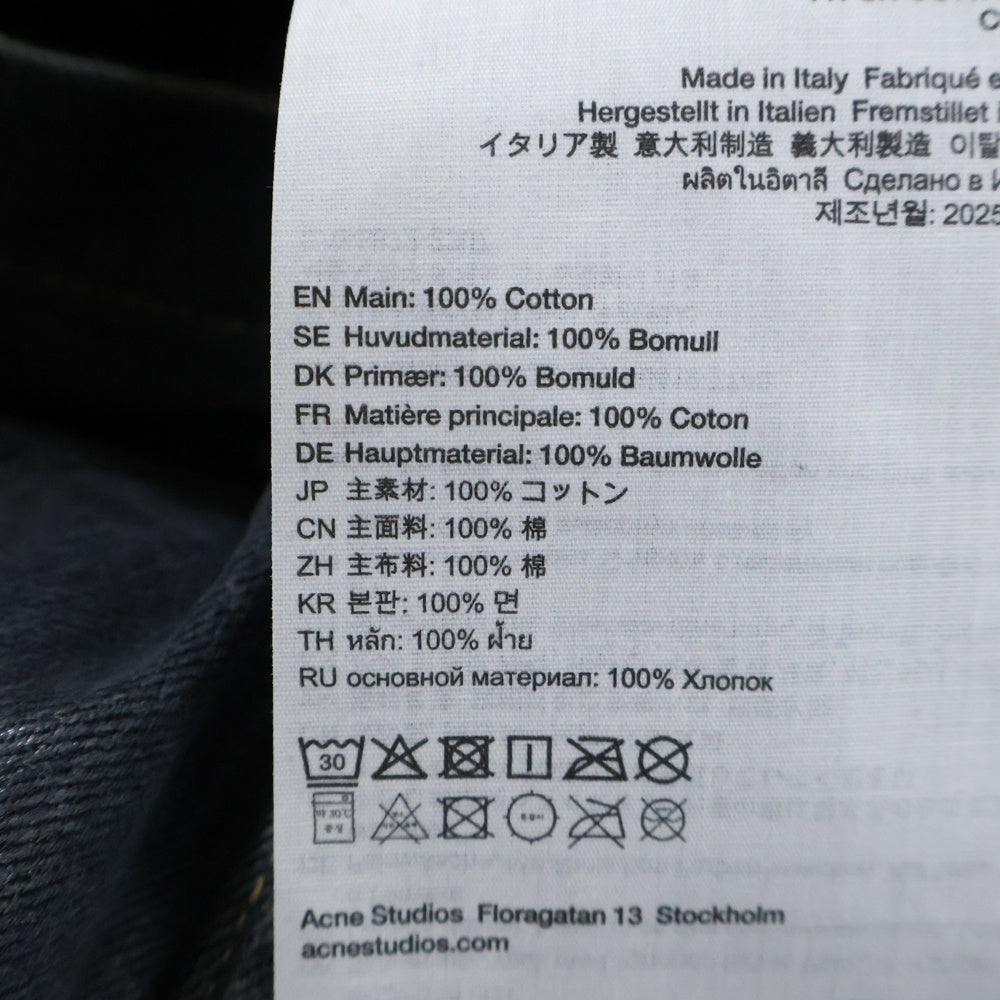 Acne Studios(アクネ ストゥディオズ) HOODED DENIM JACKET フーディー デニムジャケット ブラック FN-UX-OUTW000084