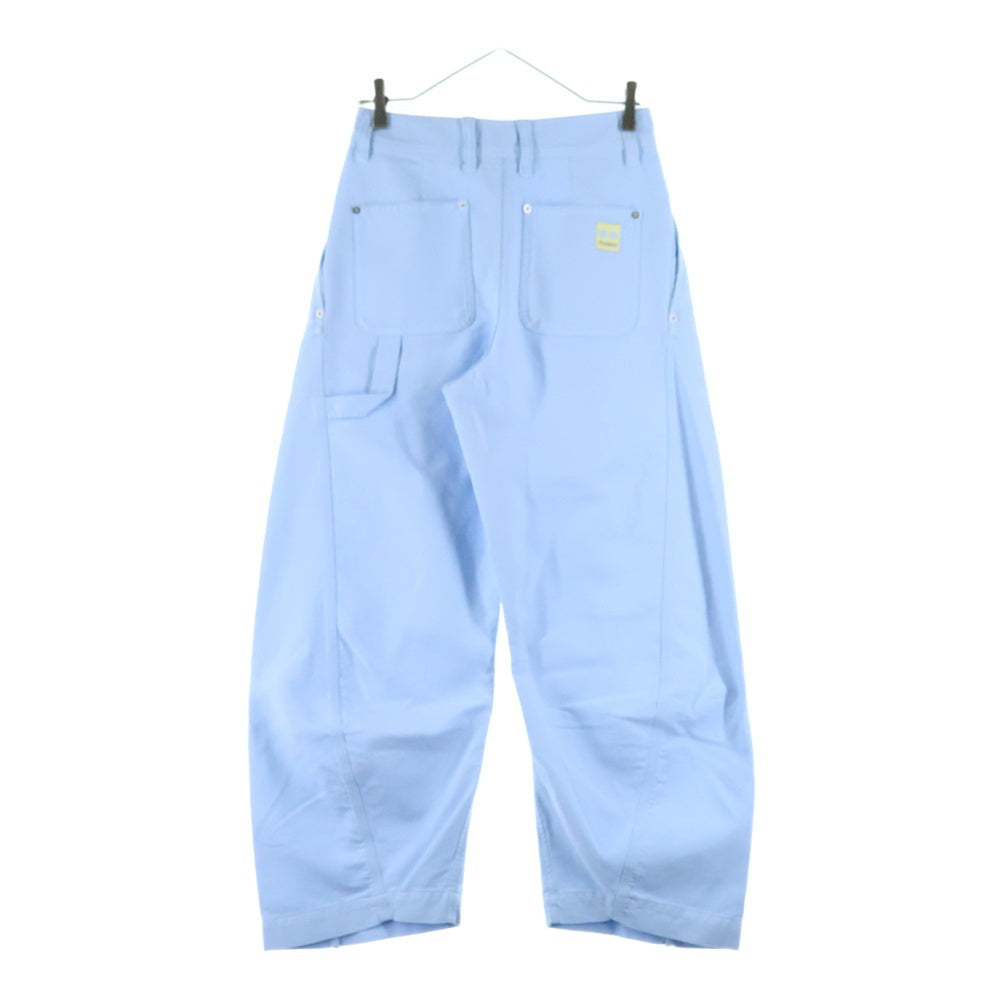 J.W.ANDERSON(ジェー ダブリュー アンダーソン) TWISTED SEAM TROUSERS ポケットロゴ ツイスト トラウザーパンツ ブルー TR0417PG1600806