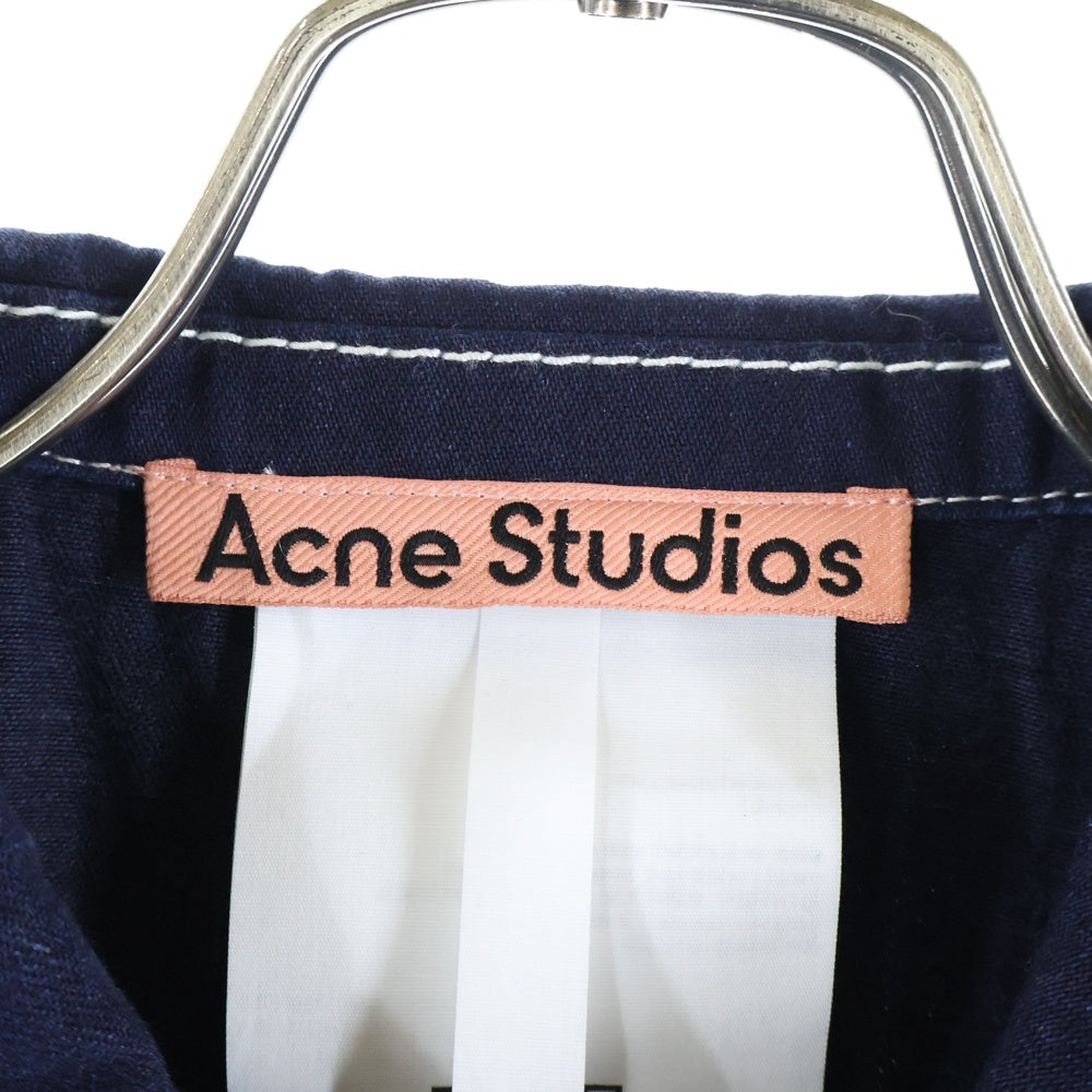 Acne Studios(アクネ ストゥディオズ) 25AW DENIM JACKET ポケット刺繍 デニムジャケット インディゴブルー FN-UX-OUTW000087