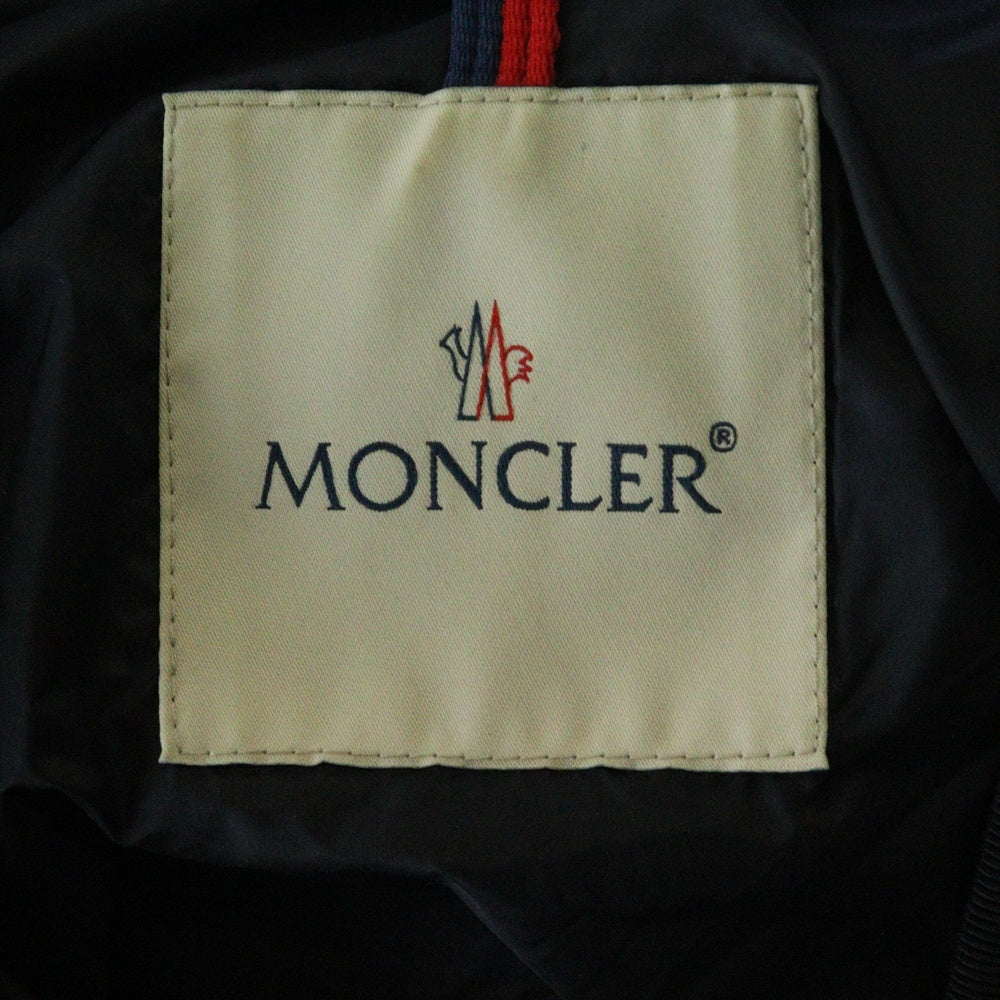 MONCLER(モンクレール) 17AW HERMINE エルミンヌ フーデッド ジップアップ ダウンジャケット コート ネイビー レディース C20934930005 53048