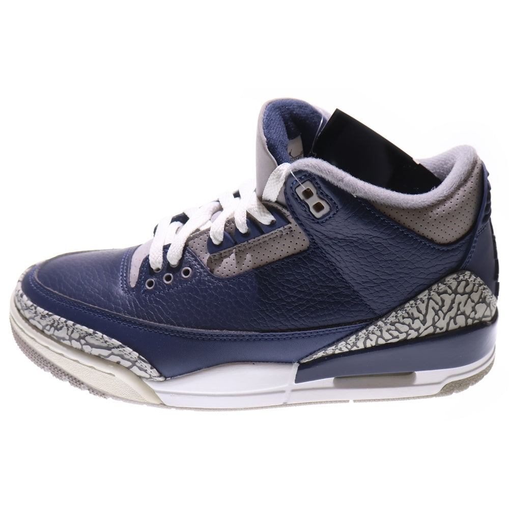 NIKE(ナイキ) AIR JORDAN 3 RETRO MIDNIGHT NAVY エアジョーダン ミッドナイト ローカットスニーカー ネイビー US7/25.0cm CT8532-401