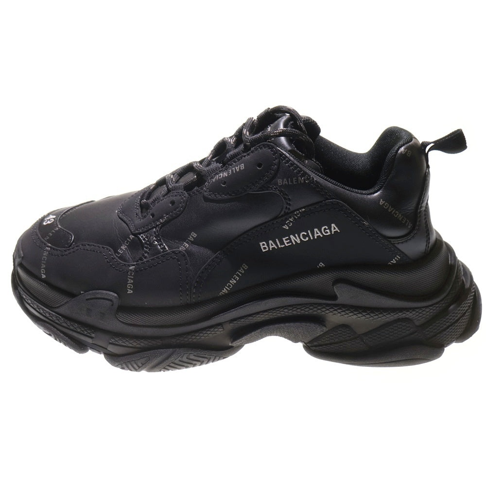 BALENCIAGA(バレンシアガ) Triple S トリプルS ロゴ総柄 ローカットスニーカー ブラック 536737
