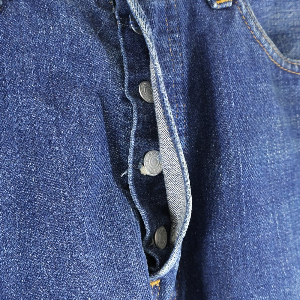 Levi's(リーバイス) 70S VINTAGE 501 66前期 ボタン裏6 両面スモールe 平行ステッチ ボタンフライ デニムパンツ インディゴ