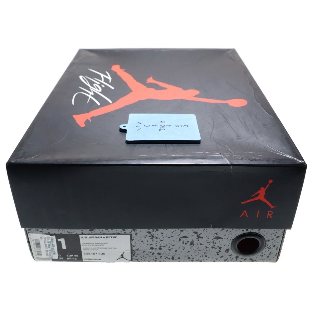 NIKE(ナイキ) ×TRAVIS SCOTT AIR JORDAN 4 トラヴィススコット エアジョーダン4 レトロ カクタスジャック ハイカットスニーカー ブルー US11/29.0cm 308497-406