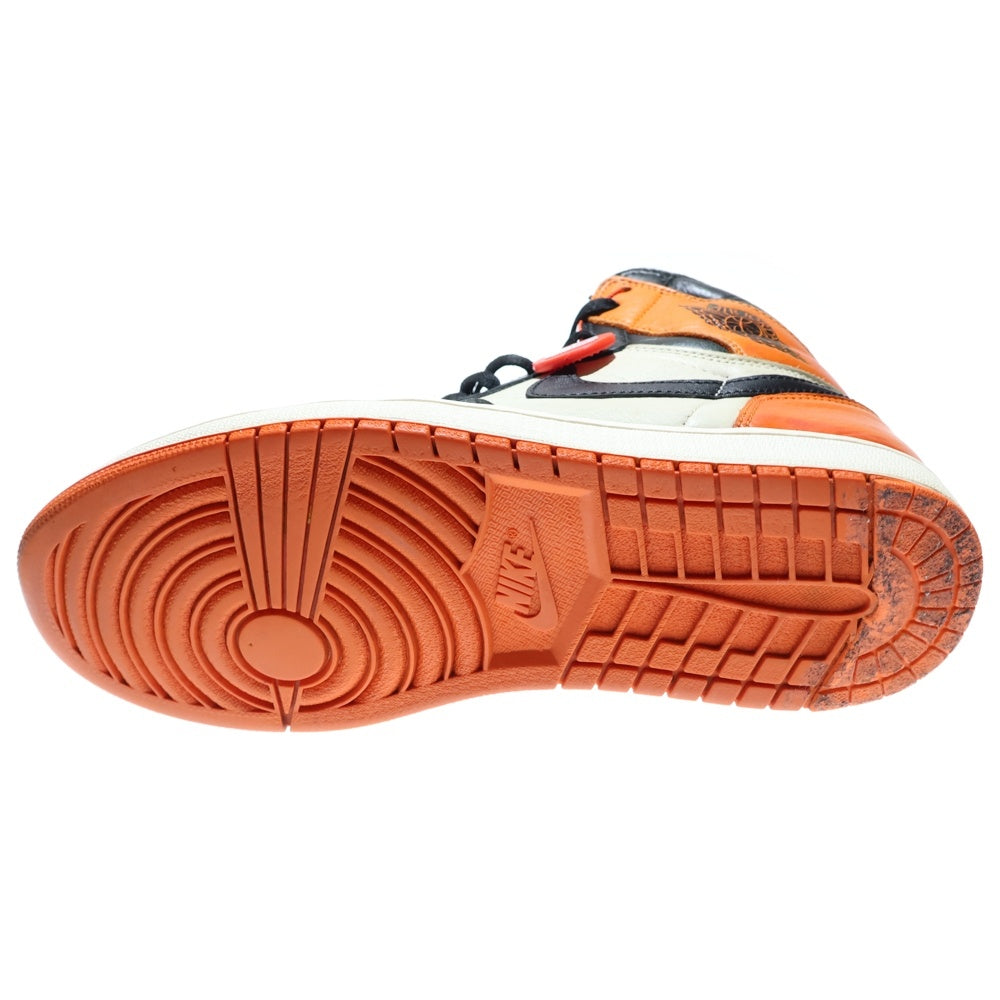 NIKE(ナイキ) AIR JORDAN1 RETRO HIGH OG Shattered Backboard エアジョーダン1 シャッタード バックボード ハイカットスニーカー オレンジ US10.5/28.5cm 555088-005