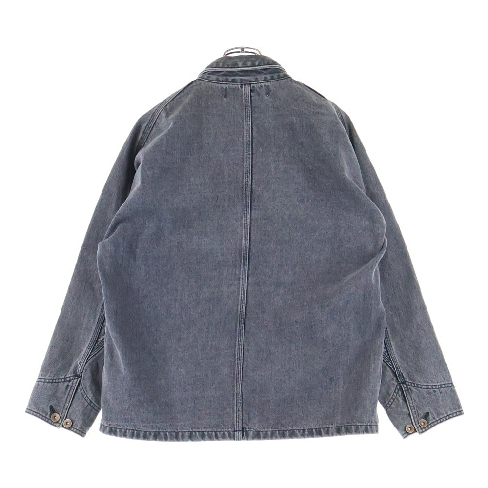 DAIRIKU(ダイリク) 19SS VINTAGE COVER ALL ヴィンテージカバーオール フロントボタン デニムカバーオール ブラック