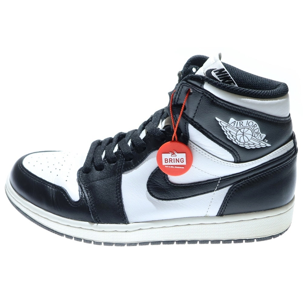 NIKE(ナイキ) AIR JORDAN 1 RETRO HIGH OG BLACK WHITE PANDA 555088-010 エアジョーダン 1 レトロ ハイカットスニーカー シューズ ホワイト/ブラック US9/27.0cm