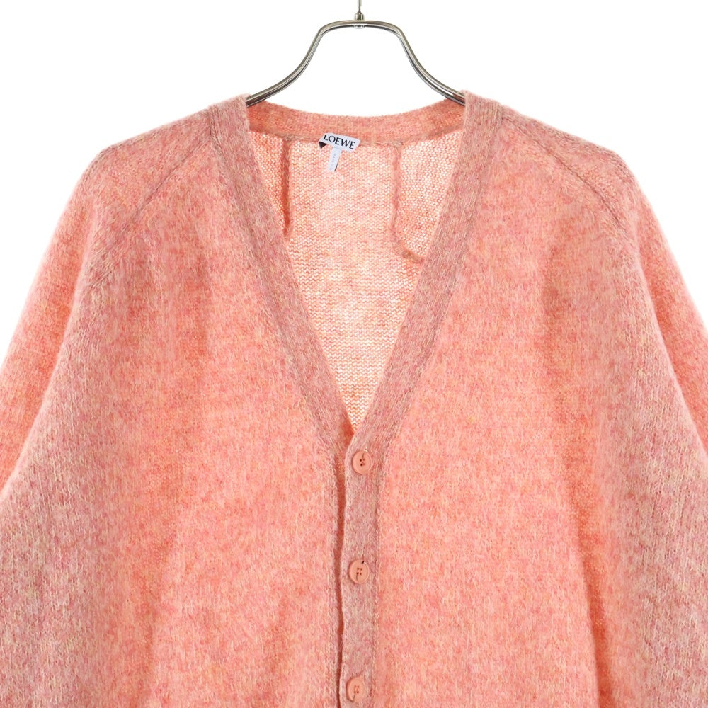 LOEWE(ロエベ) 24SS アナグラム フロントボタン ウールカーディガン H526Y16K54 ピンク